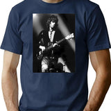 Guitar Richard Concert Poster T-Shirt - Retro Graphic Tee for Men & Women - Navy