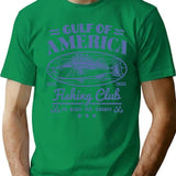 Gulf Of America Fishing Club T-Shirt - Retro Graphic Tee for Men & Women - Green