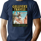 Gulliver's Travels T-Shirt - Retro Graphic Tee for Men & Women - Navy