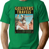 Gulliver's Travels T-Shirt - Retro Graphic Tee for Men & Women - Green