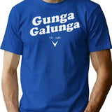 Gunga Galunga Vintage T-Shirt - Retro Graphic Casual Tee - Blue