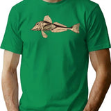 Gurnard Fish T-Shirt - Retro Graphic Tee for Men & Women - Green