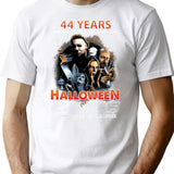 Halloween Ends 44 Years T-Shirt - Retro Graphic Tee for Men & Women - White