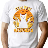Halloween Pew Pew Madafakas. T-Shirt - Retro Graphic Tee for Men & Women - White