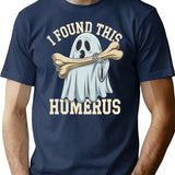 Halloween Shopping Humor T-Shirt - Retro Graphic Tee for Men & Women - Navy