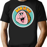 Ham It Up T-Shirt - Retro Graphic Tee for Men & Women - Black