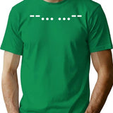 Ham Radio 73 Morse Code T-Shirt - Retro Graphic Tee for Men & Women - Green