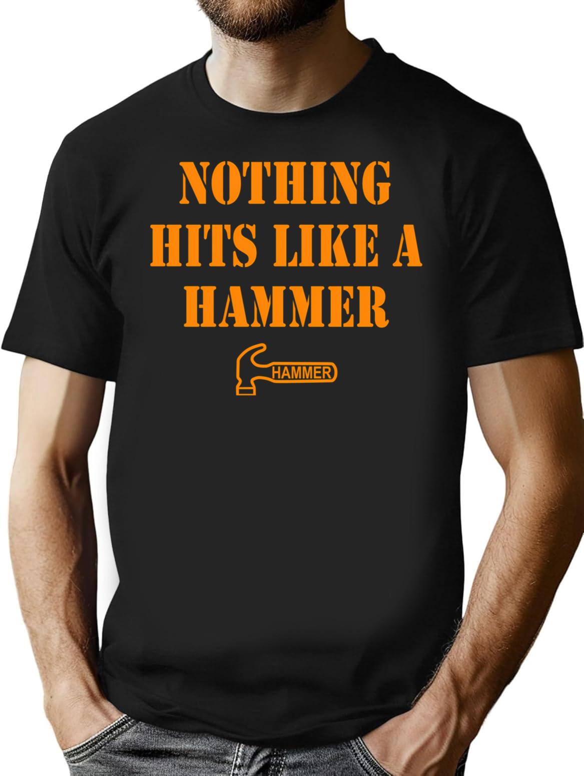 Hammer Bowling - Nothing Hits Like A Hammer T-Shirt - Black