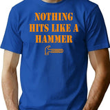 Hammer Bowling - Nothing Hits Like A Hammer T-Shirt - Blue