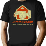 Hammerbarn Vintage T-Shirt - Retro Graphic Casual Tee - Black