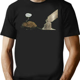 Hand Drawn Impatient Beaver T-Shirt - Retro Graphic Tee for Men & Women - Black