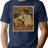 Hank_william Classic Classique T-Shirt - Retro Graphic Tee for Men & Women - Navy