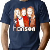 Hanson Classic T Shirt - Retro Graphic Tee for Men & Women - Navy