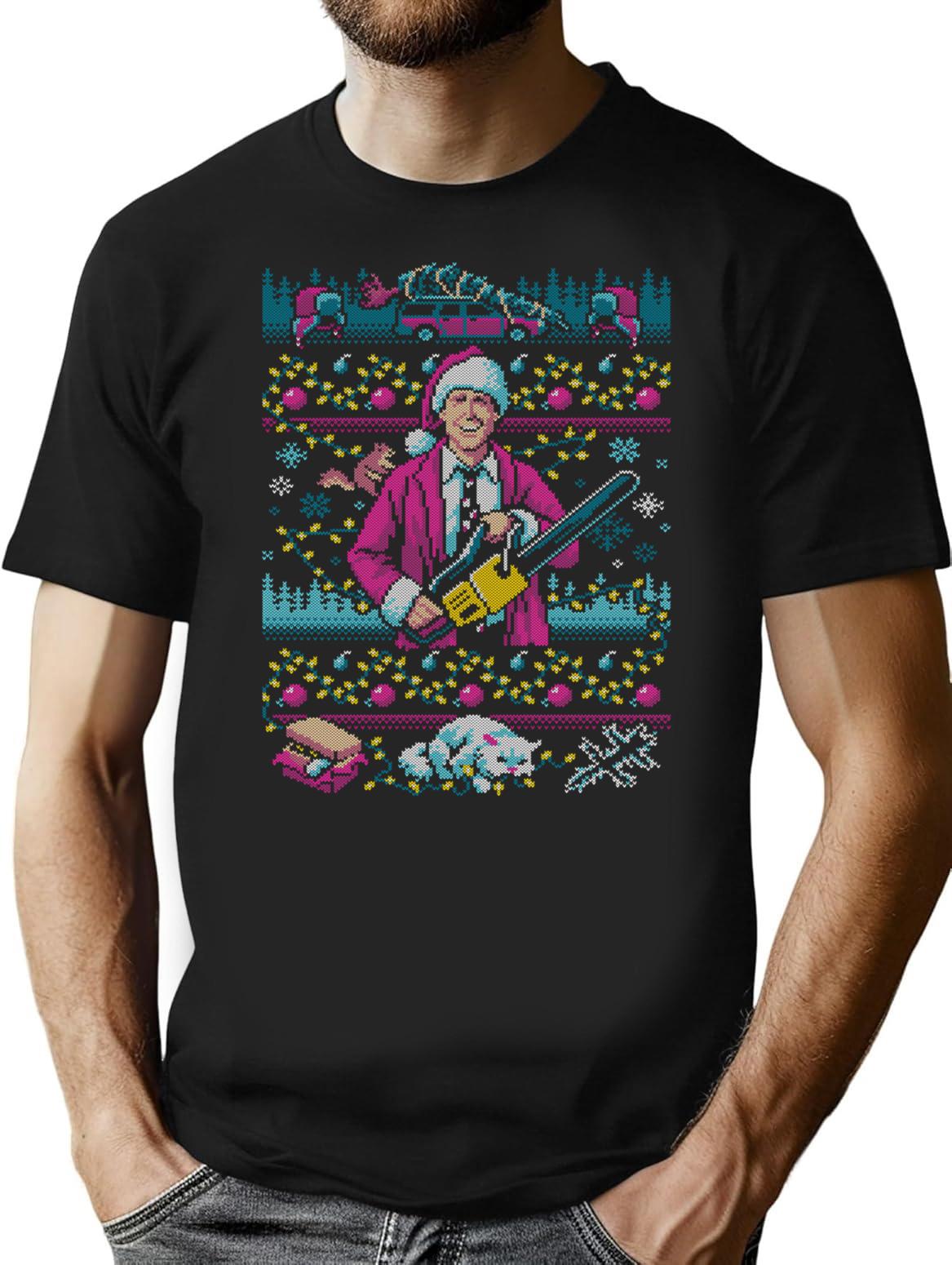 Hap Hap Happiest Sweater This Side Of The Nuthouse T-Shirt - Black