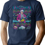 Hap Hap Happiest Sweater This Side Of The Nuthouse T-Shirt - Navy