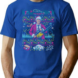 Hap Hap Happiest Sweater This Side Of The Nuthouse T-Shirt - Blue