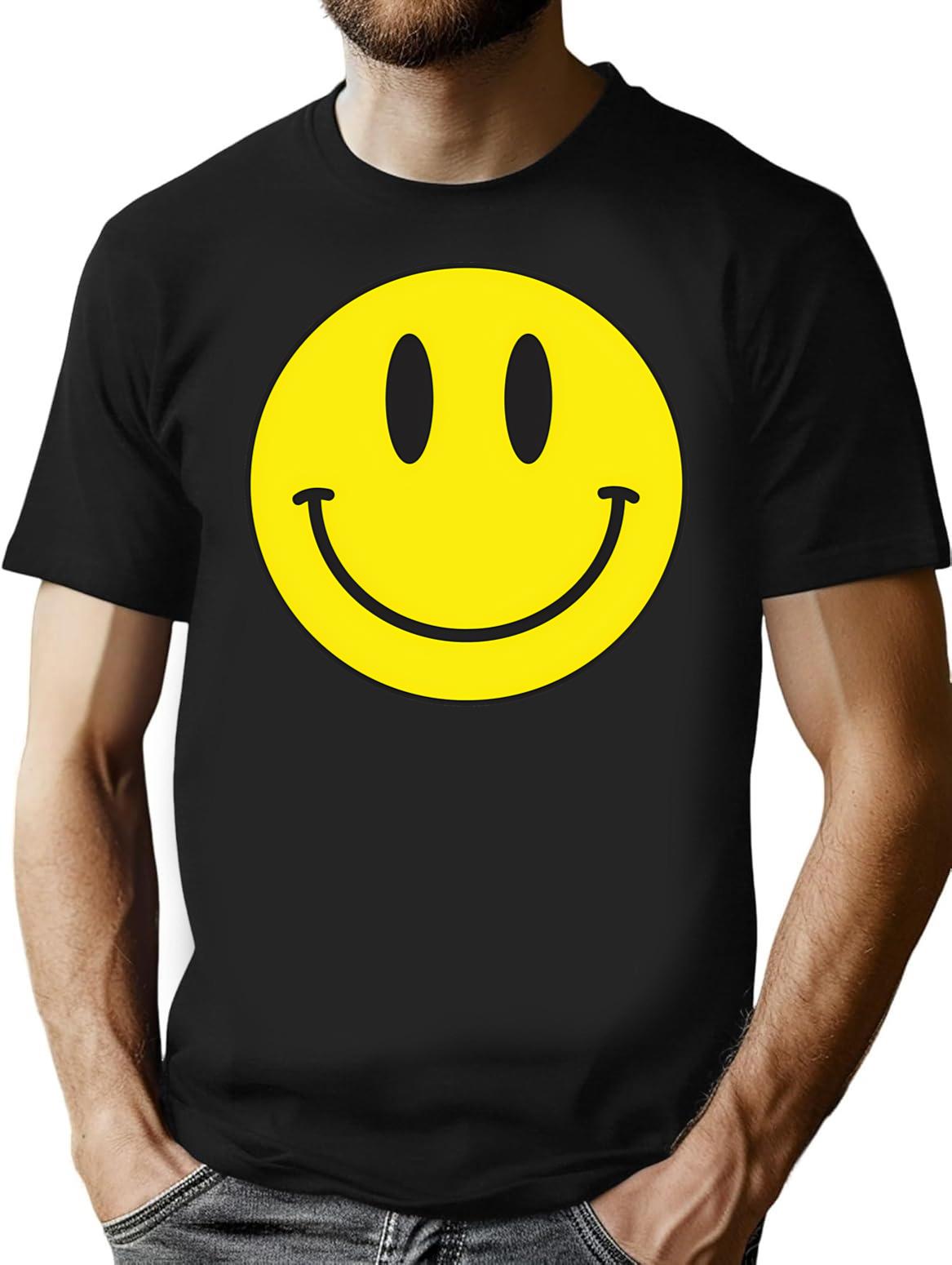 Happy Acid Smile Techno 90s Retro Gift Hardcore T-Shirt - Black