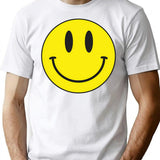 Happy Acid Smile Techno 90s Retro Gift Hardcore T-Shirt - White
