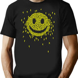 Happy Crowd T-Shirt - Retro Graphic Tee for Men & Women - Black