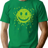 Happy Crowd T-Shirt - Retro Graphic Tee for Men & Women - Green