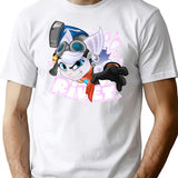 Hardship Mischievous Shooting Alluring Rivet Classic Fans T-Shirt - White