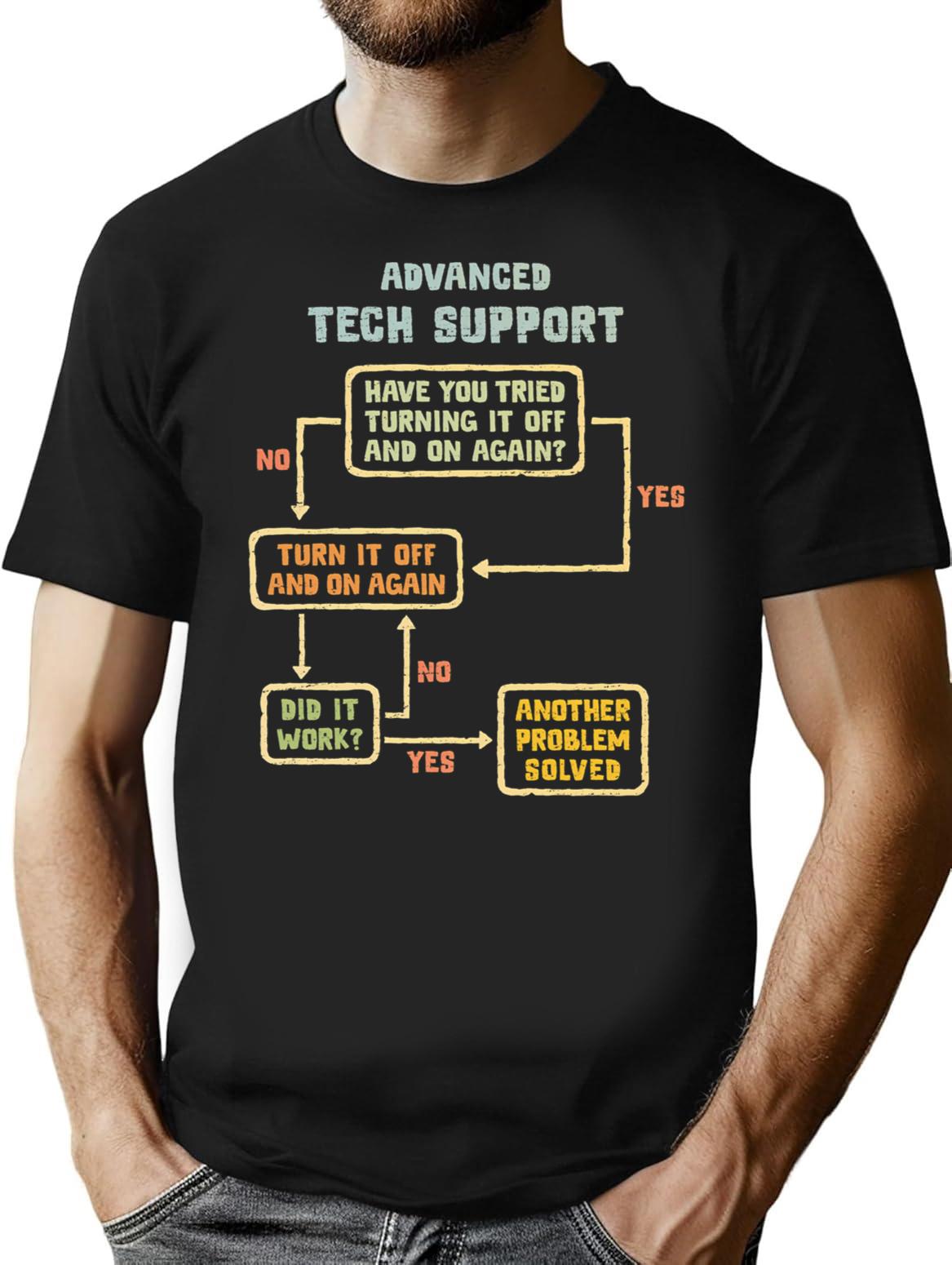 Have You Tried Turning It Off And On Again T-Shirt - Black