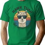 Hawk Tuah 2024 T-Shirt - Retro Graphic Tee for Men & Women - Green