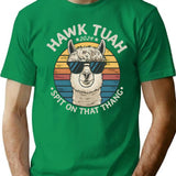 Hawk Tuah Retro Llama T-Shirt - Green