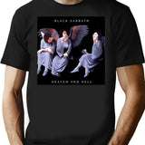 Heavenn And Hell T-Shirt - Retro Graphic Tee for Men & Women - Black