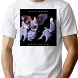 Heavenn And Hell T-Shirt - Retro Graphic Tee for Men & Women - White