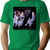 Heavenn And Hell T-Shirt - Retro Graphic Tee for Men & Women - Green