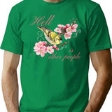 Hell Is Other People T-Shirt - Retro Graphic Tee for Men & Women - Green