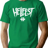 Hellfest 2 T Shirt Classique - Retro Graphic Tee for Men & Women - Green