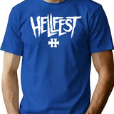 Hellfest 2 T Shirt Classique - Retro Graphic Tee for Men & Women - Blue