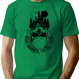 Hello Darkness My Old Friend Skull Vintage T-Shirt - Green