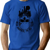 Hello Darkness My Old Friend Skull Vintage T-Shirt - Blue