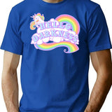 Hello Darkness T-Shirt - Retro Graphic Tee for Men & Women - Blue