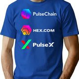 Hex Pulsechain Pulsex Plsx Crypto Logo Hex Pulsechain T-Shirt - Blue
