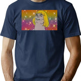 Heyyeyaaeyaaaeyaeyaa He-man Design T-Shirt - Retro Graphic Tee for Men & Women - Navy