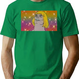 Heyyeyaaeyaaaeyaeyaa He-man Design T-Shirt - Retro Graphic Tee for Men & Women - Green