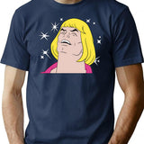 Heyyeyaaeyaaaeyaeyaa Meme T-Shirt - Retro Graphic Tee for Men & Women - Navy