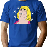 Heyyeyaaeyaaaeyaeyaa Meme T-Shirt - Retro Graphic Tee for Men & Women - Blue