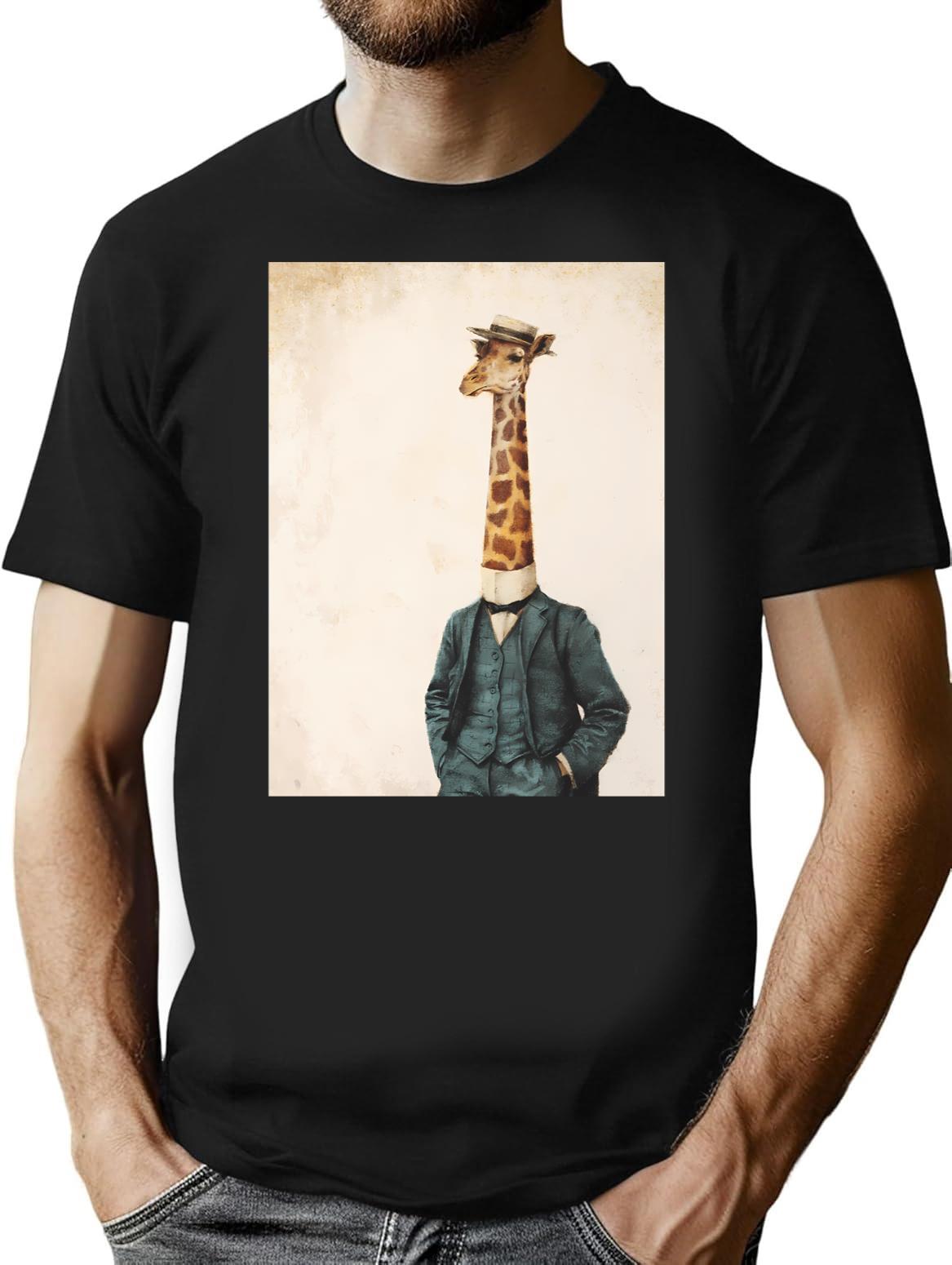 High Class Gentleman T-Shirt - Retro Graphic Tee for Men & Women - Black