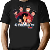 High School Kimengumi Le College Fou Fou Fou 2 T-Shirt - Black