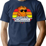 Highway To The Chicharron - 1980s Chicano Mexican Food T-Shirt - Navy