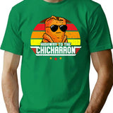 Highway To The Chicharron - 1980s Chicano Mexican Food T-Shirt - Green