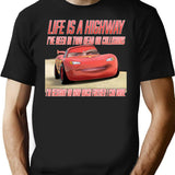 Highway T-Shirt - Retro Graphic Tee for Men & Women - Black