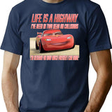 Highway T-Shirt - Retro Graphic Tee for Men & Women - Navy
