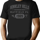 Hinkley Hills - 1989 T-Shirt - Retro Graphic Tee for Men & Women - Black