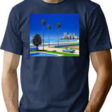 Hiroshi Nagai Vaporwave T-Shirt - Retro Graphic Tee for Men & Women - Navy